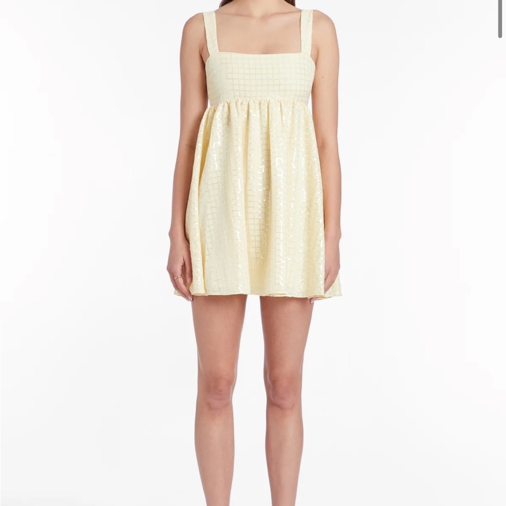 Yellow Sleeveless Mini Dress